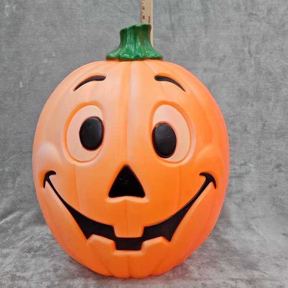 Vintage 1997 Grand Venture blow mold 24" Lighted pumpkin jack-o-lantern USA - Picture 2 of 15